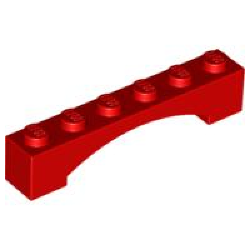 Boog 1x6 verhoogd Red